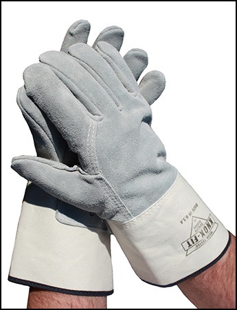 gunn cut split leather glove