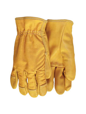 Bucko Grain Leather PVC dash dot glove