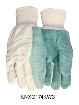 24oz Green Double Woven Face Cloth Hot Mill glove