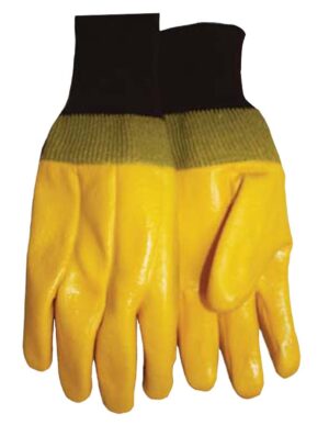 snug knit wrist yellow pic glove