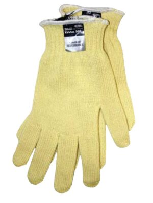 Kevlar seamless machine knit reversible glove